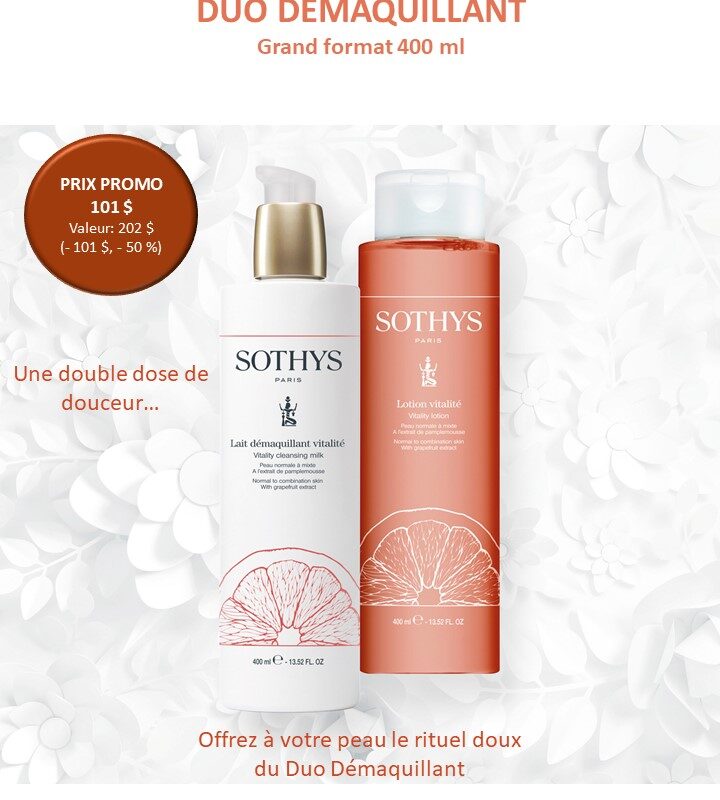Duo lait démaquillant/ lotion 400ml